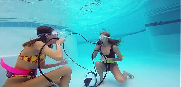  A perfect brunette babe Katya Nakolkina underwater